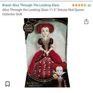 New Sealed Rare Collectible of Disney ALICE THROUGH THE LOOKING GLASS. RED MOON